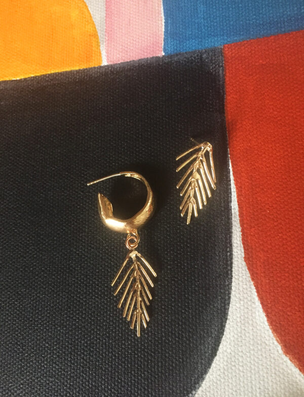 Başaklı Halka Küpe