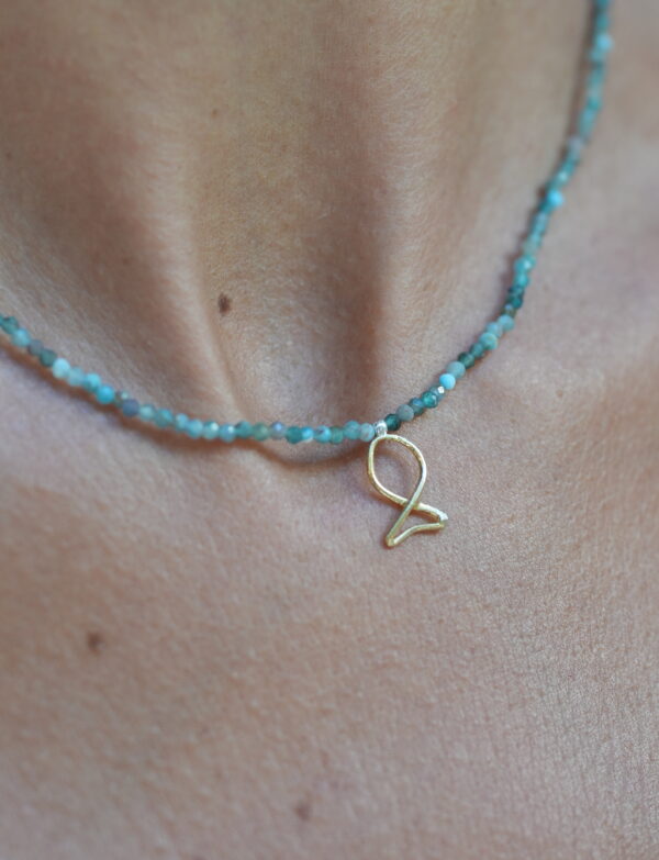 Fish Granat Necklace