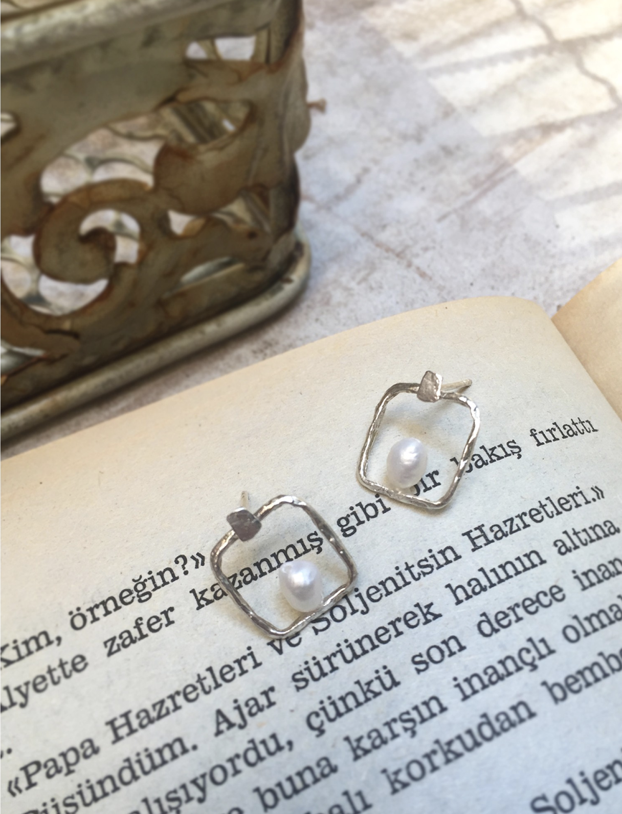 Square Mother Earrings