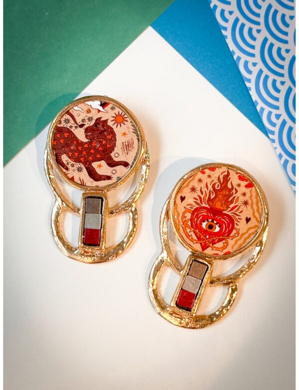 Fairytale Aslan-Kalp Büyük Küpe