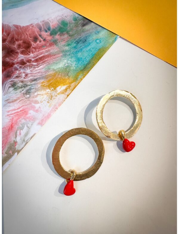 My Heart Circle Earring