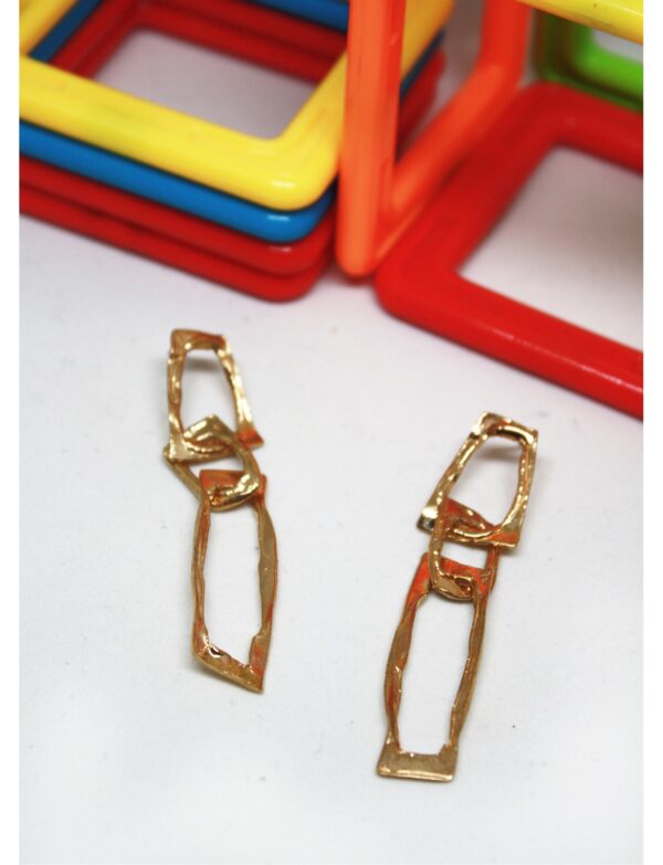 Rectangle Bone Earrings