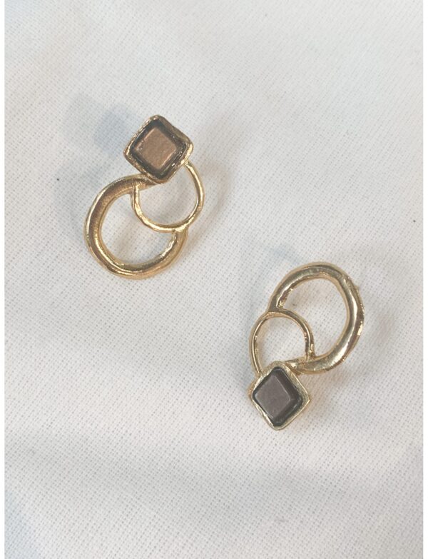 Gaudi Küçük Küpe-Bronz