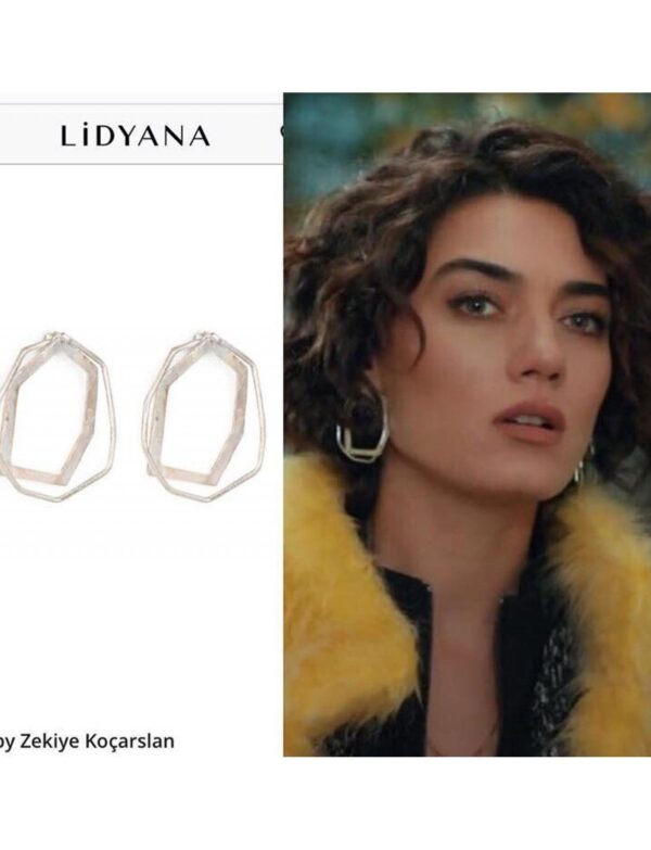 İkili Altıgen Küpe