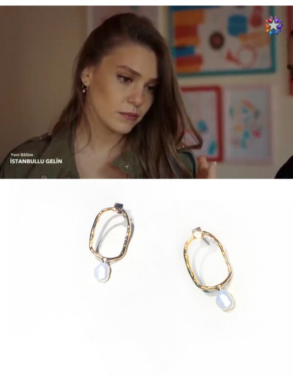 İstanbullu Gelin - Dıştan İncili Anne Küpe