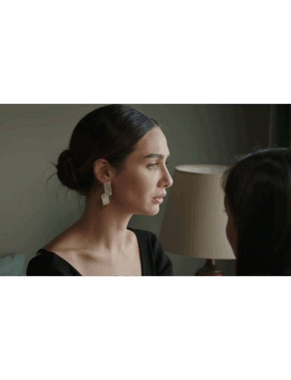 Kıvrık Küpe - Siyah Beyaz Aşk