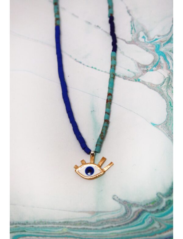 Küçük Göz Boncuklu Kolye