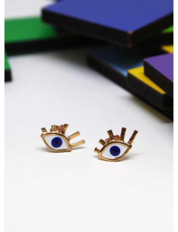 Küçük Göz Bronz Küpe