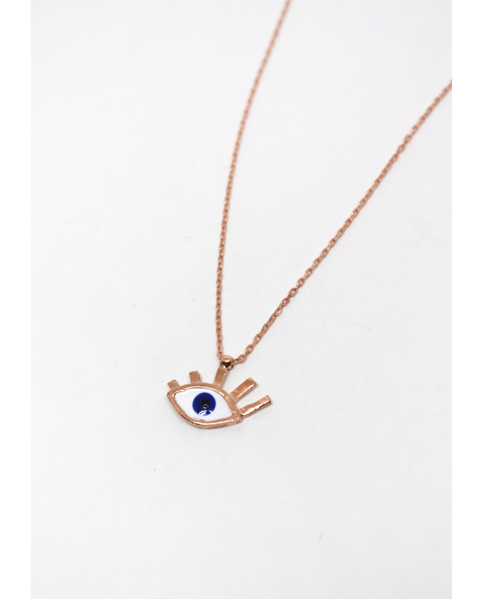 Minik Göz Altın Kaplama Kolye - Görsel 2
