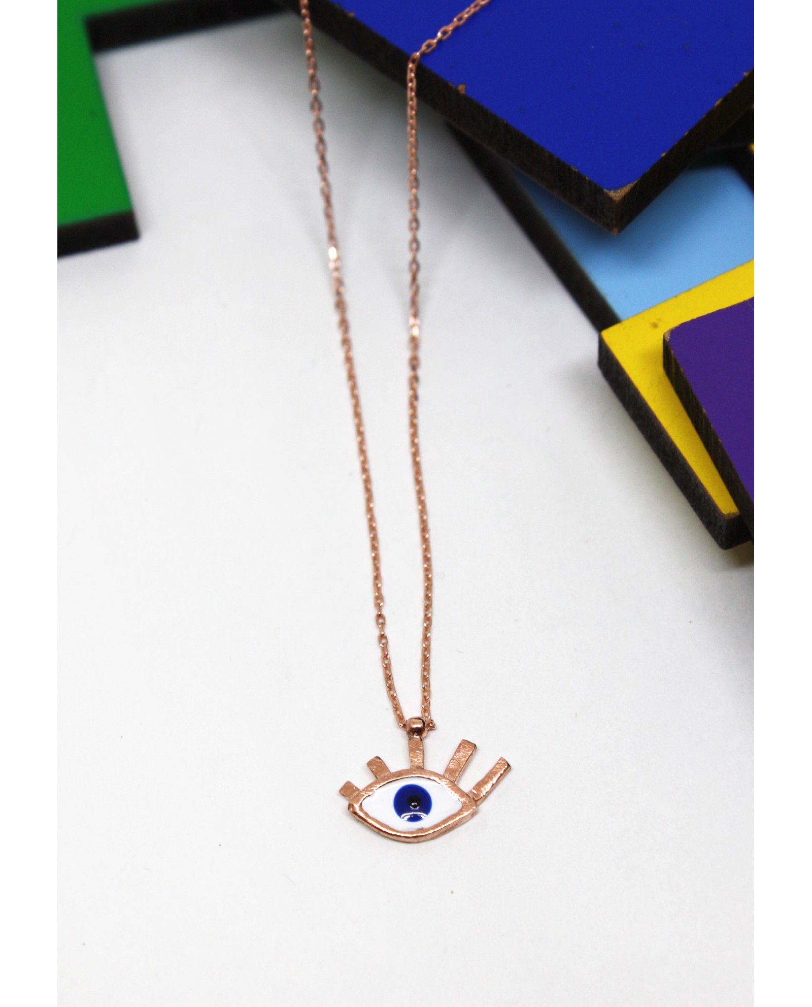 Minik Göz Altın Kaplama Kolye