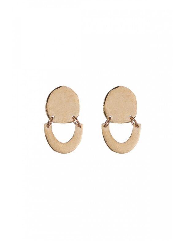 Tinny Phrygia Circle Earrings