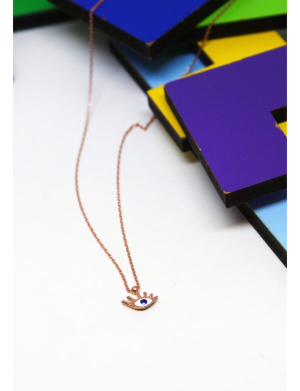 Minnoş Göz Altın Kaplama Kolye