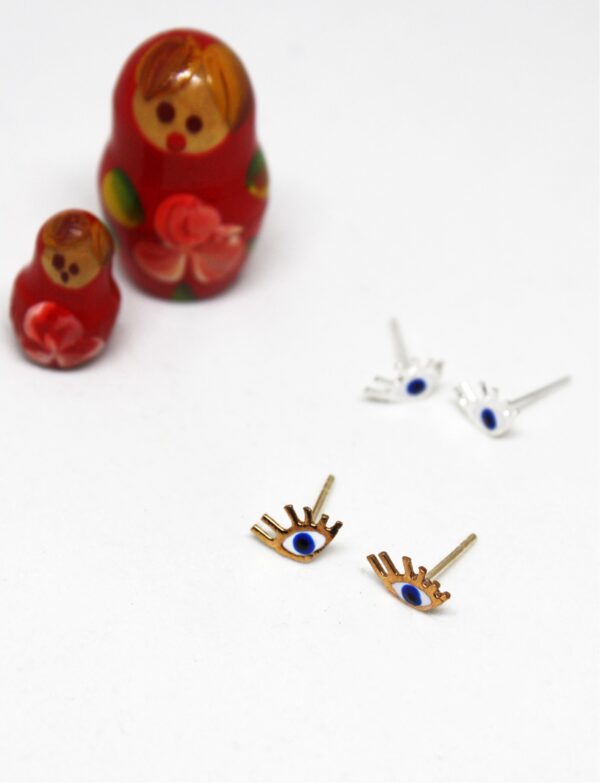 Tiny Evil Eye Earrings