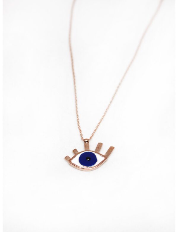Orta Boy Altın Kaplama Göz Kolye