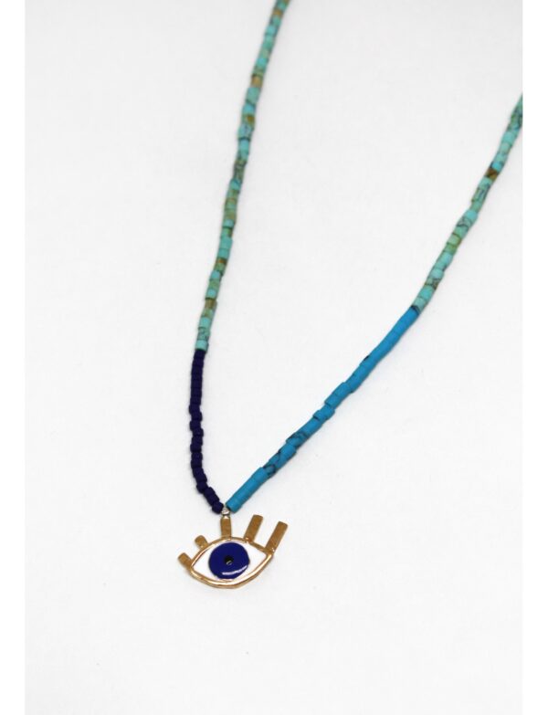 Orta Boy Boncuklu Göz Kolye