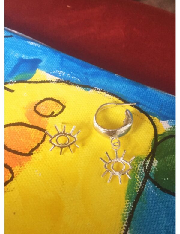 Tel Göz Halka Küpe