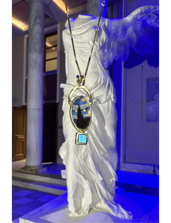 Kübist Küçük Van Gogh Kolye