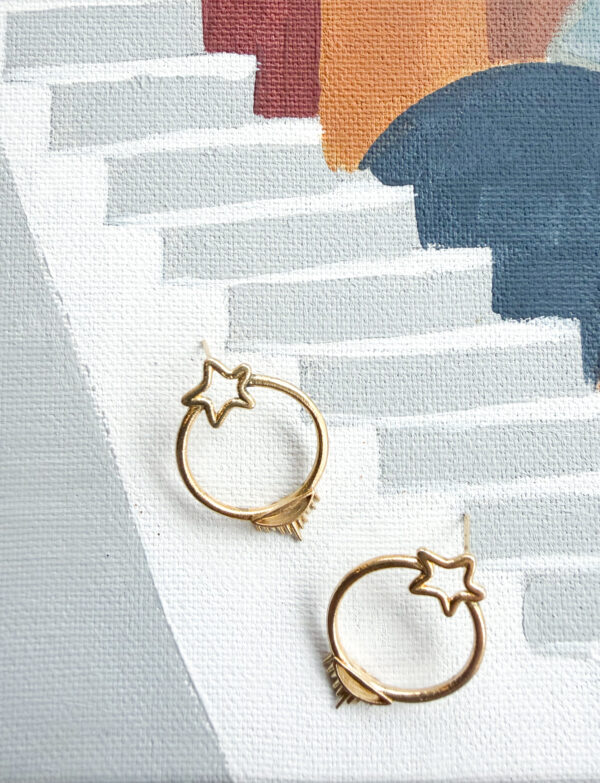 Yollar Yıldız Küpe